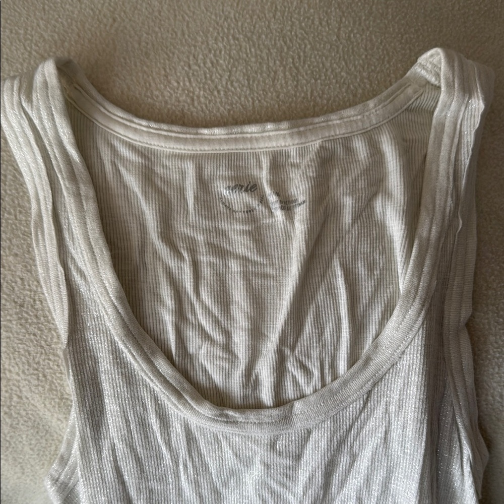 Aerie Off-White Sparkling Tank Top